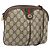 Borsa Sherry Line GG Supreme Web di GUCCI in PVC Beige e Oro 904 02 047 Auth ka3560 D'oro