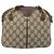 Borsa Sherry Line GG Supreme Web di GUCCI in PVC Beige e Oro 904 02 047 Auth ka3560 D'oro - vista 2