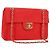 CHANEL Grande Borsa a Spalla Matelassé 35 in Tela Oro Rosso CC Auth BAZ742V D'oro