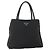 PRADA Borsa a mano in nylon nero argento Auth bs34251