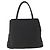PRADA Borsa a mano in nylon nero argento Auth bs34251 - vista 2