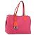 Borsa Tote in pelle rosa argento Christian Dior Auth BAZ635A