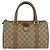Borsa Boston in PVC beige e oro della linea Sherry GG Supreme di GUCCI 40 02 006 Auth BAZ553 D'oro - vista 13