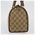 Borsa Boston in PVC beige e oro della linea Sherry GG Supreme di GUCCI 40 02 006 Auth BAZ553 D'oro - vista 4