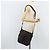 Saint Laurent Borsa a Spalla Mombasa in Tela e Pelle Marrone Scuro Argento Auth hk3606V - vista 23