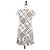 Camisa sin mangas de algodón con estampado Nova Check de BURBERRY blanca Auth BAZ832A Blanco - vista 2