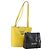 Borsa a Spalla Salvatore Ferragamo in Pelle 2 Pezzi Nero Giallo Auth YKZ815
