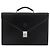 Bolsa de negócios LOEWE em couro preto e prata Auth BAZ175 - vista 13
