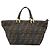 FENDI Zucca Canvas Handtasche Braun Schwarz Auth mr2221 - Ansicht 2