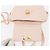 Borsa a mano in pelle Gancini Salvatore Ferragamo 2 in 1 Rosa Oro Auth BAZ784A - vista 10