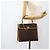 Céline Borsa a mano in tela Macadam CELINE in pelle PVC marrone e oro Auth BAZ721A D'oro - vista 22
