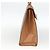 Céline Borsa a mano in tela Macadam CELINE in pelle PVC marrone e oro Auth BAZ721A D'oro - vista 3