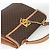 Céline Borsa a mano in tela Macadam CELINE in pelle PVC marrone e oro Auth BAZ721A D'oro - vista 6