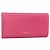 Portafoglio in pelle rosa SAINT LAURENT Auth BA11840A