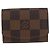 LOUIS VUITTON Maniche e Custodia per Maniche Damier Ebano Oro LV Auth 167199A D'oro Damier ebene - vista 13