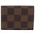 LOUIS VUITTON Maniche e Custodia per Maniche Damier Ebano Oro LV Auth 167199A D'oro Damier ebene - vista 2