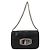 Borsa a spalla con catena Prada in nylon nero e argento autentica BAZ748A - vista 13