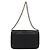 Borsa a spalla con catena Prada in nylon nero e argento autentica BAZ748A - vista 2