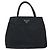 PRADA Borsa a mano in nylon nero argento Auth BAZ160 - vista 13