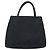 PRADA Borsa a mano in nylon nero argento Auth BAZ160 - vista 2