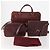 CARTIER Borsa a Spalla Must Line Pelle 3 Pezzi Bordeaux Oro Auth 166800 D'oro Bordò - vista 23