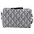 Borsa a Spalla Rango 22 in Tela PVC Grigio Argento Christian Dior Auth 174428SAM Marrone - vista 13