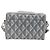 Borsa a Spalla Rango 22 in Tela PVC Grigio Argento Christian Dior Auth 174428SAM Marrone - vista 2