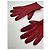Rote Vintage Loewe Lederhandschuhe - Ansicht 12