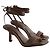 J.Crew Sandali in pelle marroni con lacci Leni Marrone