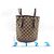 Bucket Borsa a secchiello Damier MM Louis Vuitton Marrone - vista 2