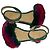 Espadrillas Castaner nella taglia 4 UK / 37 / US6 Rosso Verde scuro Viola scuro