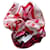 Hermès Chouchou Claudia Paris 100% silk – Made in France – with box Pink White Red Multiple colors  - view 1