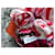 Hermès Chouchou Claudia Paris 100% silk – Made in France – with box Pink White Red Multiple colors  - view 5