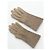 Hermès Taupe Perforierte Lederhandschuhe Größe 7 Beige - Ansicht 2