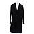Lanvin Langer schwarzer Wollmantel