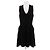 Alaïa Abito corto nero con scollo a V