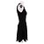 Alaïa Abito corto nero con scollo a V - vista 3