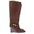Ganni Botas "Chicory Coffee" marrones de cuero Castaño - vista 2