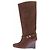 Ganni Botas "Chicory Coffee" marrones de cuero Castaño - vista 3