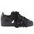 Adidas Baskets "Superstar" noir à franges en cuir - vue 2