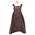 Autre Marque Vestido largo de algodón marrón Damson Madder Castaño