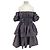 Autre Marque Braunes gerafftes Bustierkleid