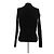 Acne Studios Jersey de cuello alto negro de algodón - vista 2