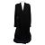 Abrigo negro The Row con forro de seda Talla L