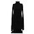 Abito nero a collo alto Rick Owens