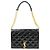 Borsa a spalla in pelle verniciata nera Saint Laurent Nero - vista 16