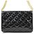 Borsa a spalla in pelle verniciata nera Saint Laurent Nero - vista 3