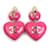 Orecchini a clip oro e rosa Chanel D'oro - vista 5