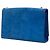 Borsa a tracolla Kate Monogram in suede blu medio con frange di Saint Laurent - vista 2