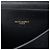 Saint Laurent Nero Medio Croco Embossed Nubuck Monogram Kaia Crossbody - vista 5
